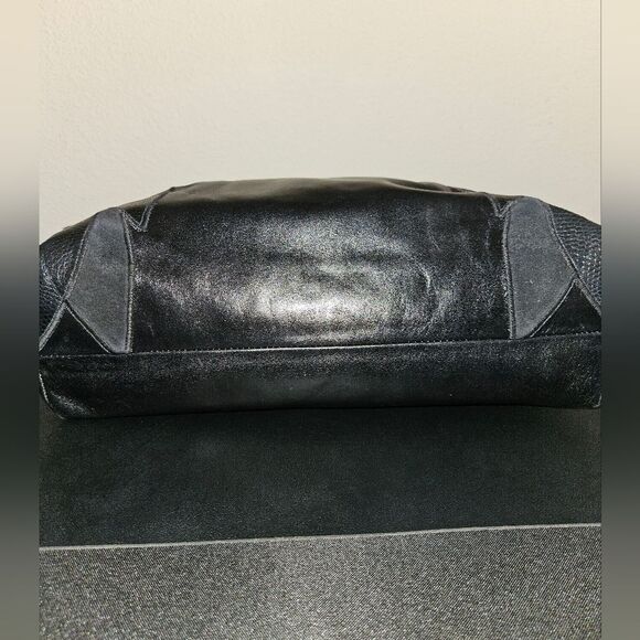 Vintage Susan Gail Floral Croc Embossed Leather Bellido Tote - Picture 12 of 12